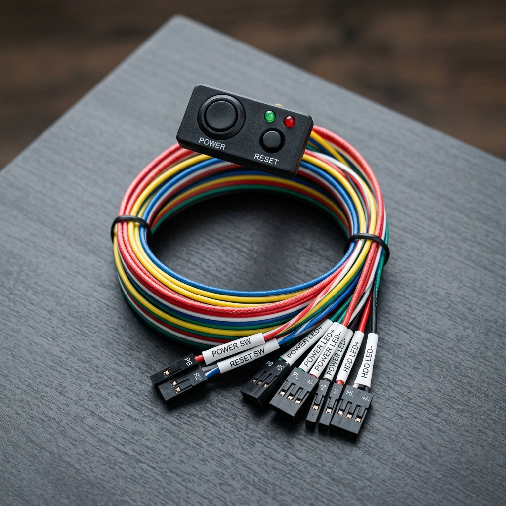 ATX PC Desktop Case Power & Reset Switch Cable Kit